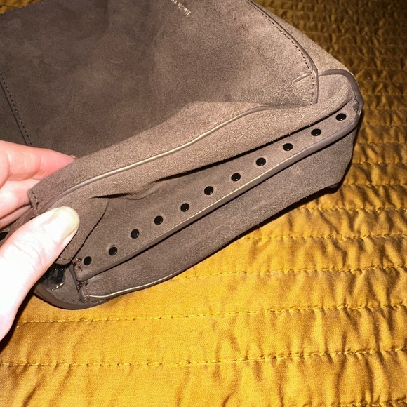 Rebecca Minkoff Brown Suede Darren Shoulder Bag - Picture 5 of 6